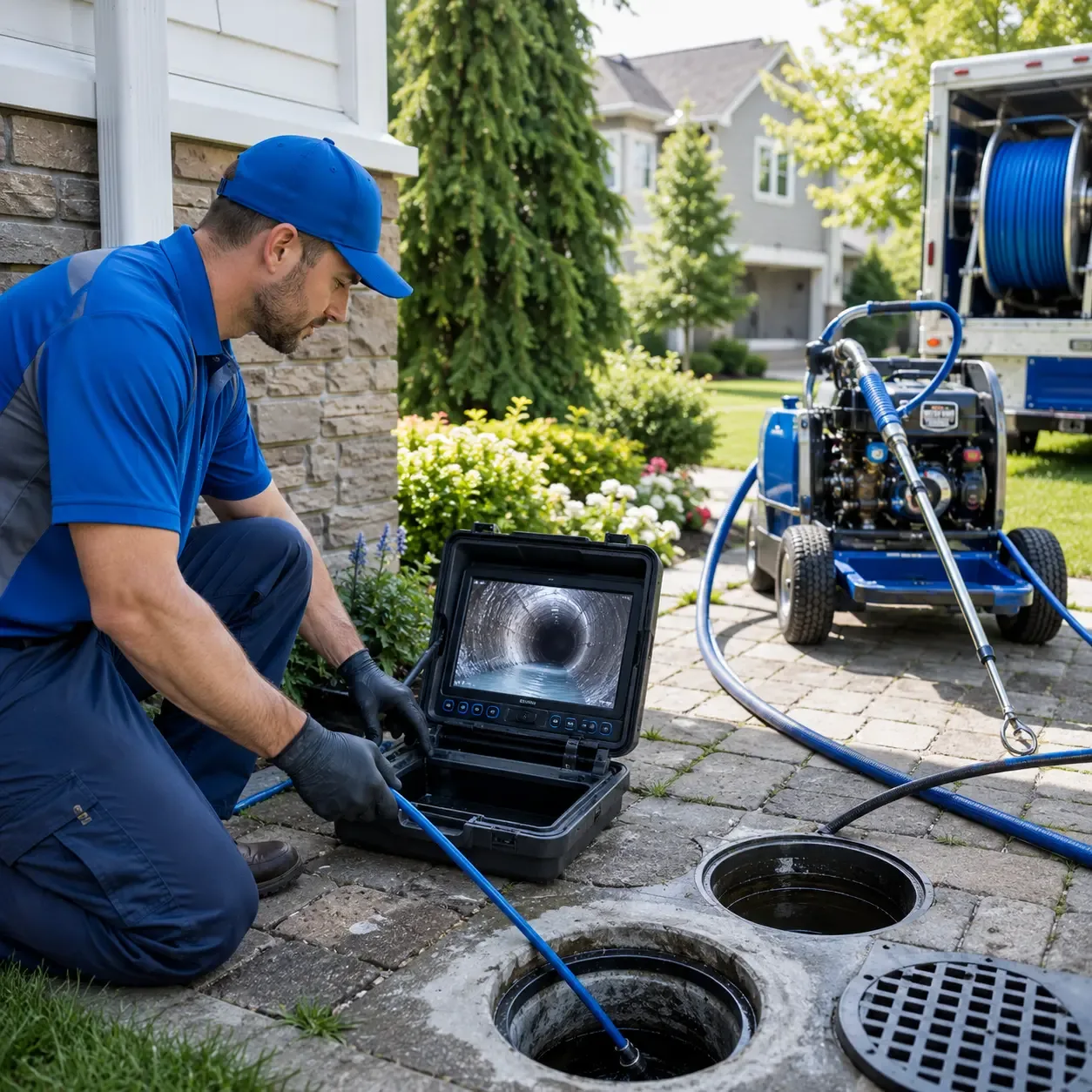 Outdoor drain cleaning professionals serving Richeyville, PA